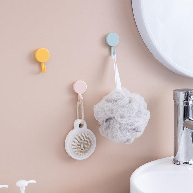 10-Pack Self-Adhesive Wall Hooks