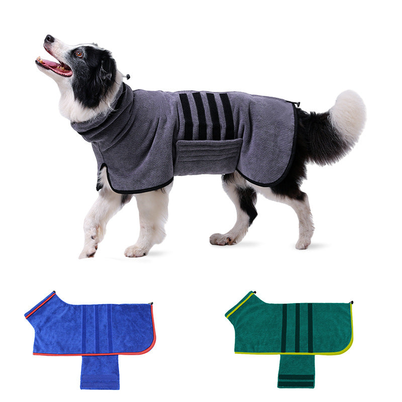 Absorbent Dog Bathrobe & Drying Towel