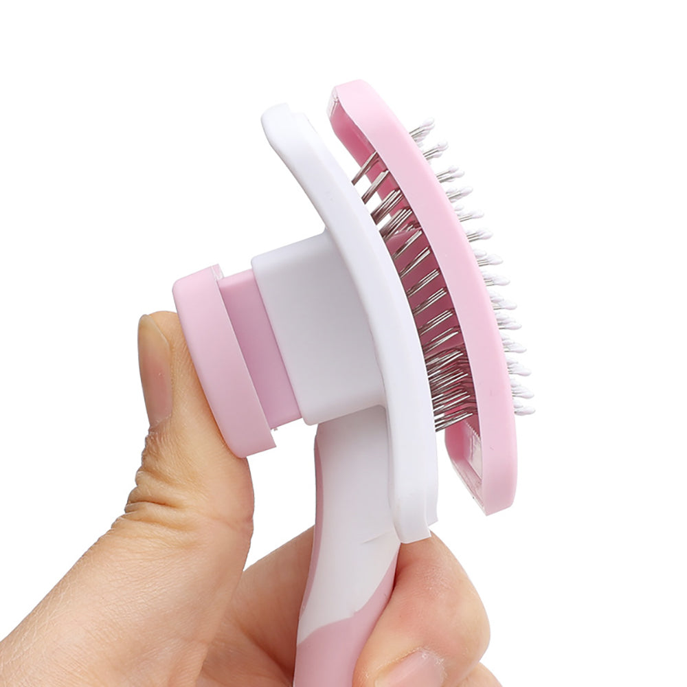 One-Click Self-Cleaning Slicker Brush