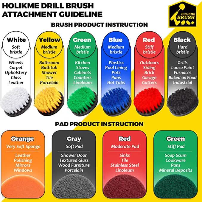4-Pack Electric Scrubber Cleaning Brushes