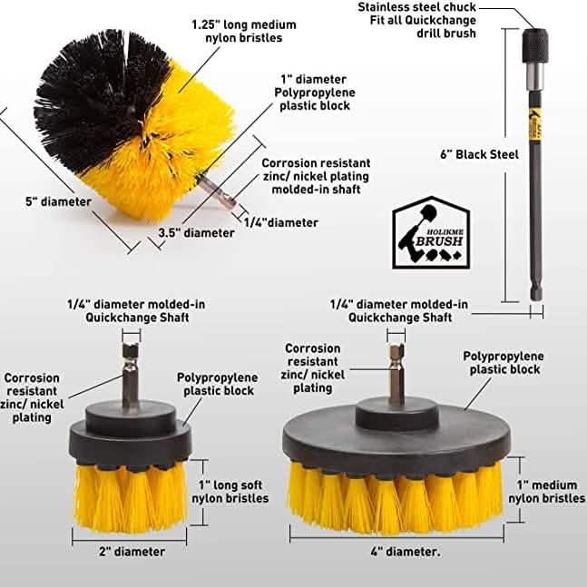 4-Pack Electric Scrubber Cleaning Brushes