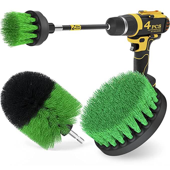 4-Pack Electric Scrubber Cleaning Brushes