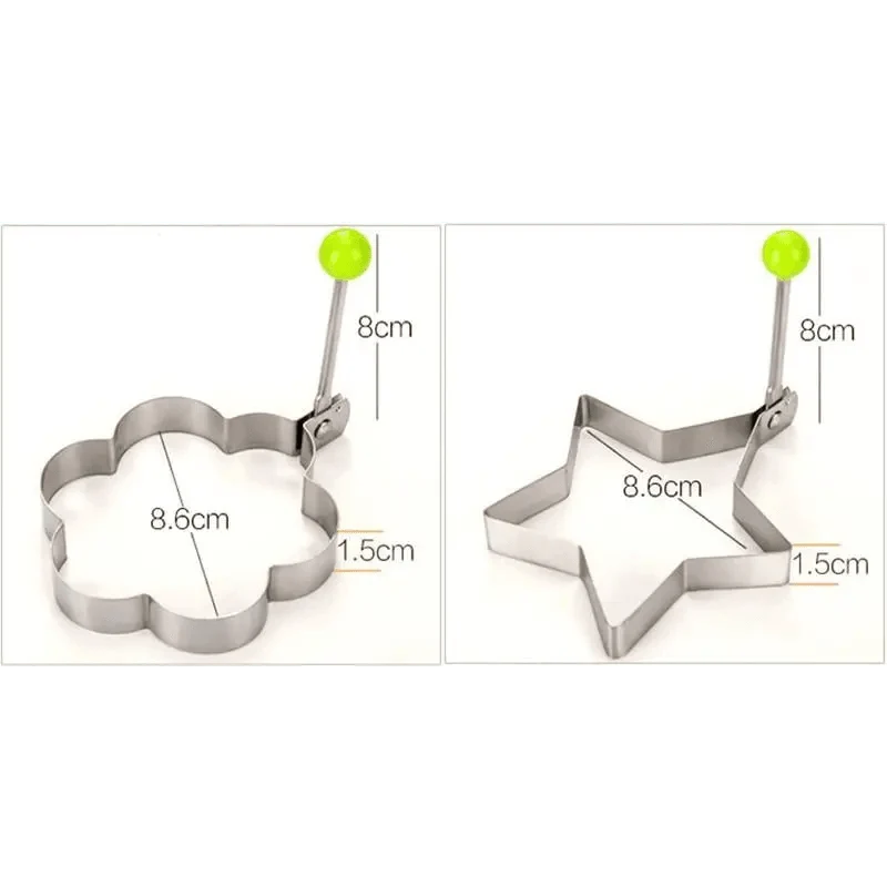Stainless Steel Egg & Pancake Mold Set