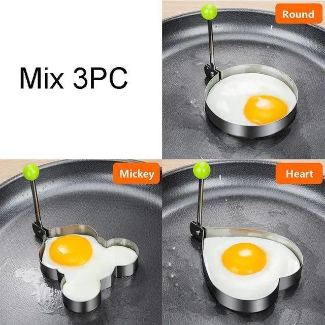 Stainless Steel Egg & Pancake Mold Set
