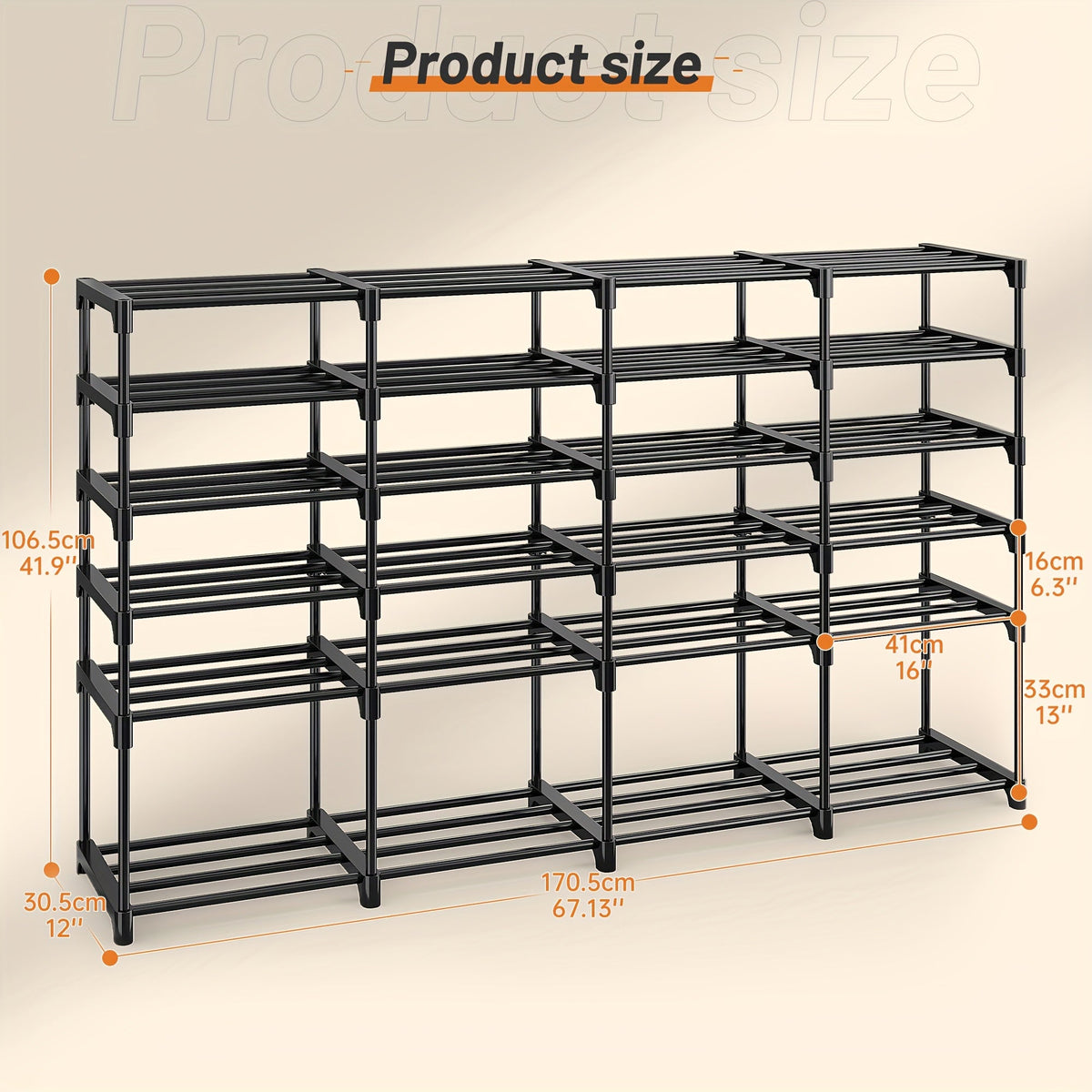 Stackable Shoe Rack & Entryway Storage Shelf