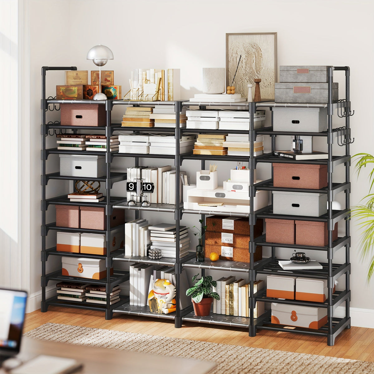 Stackable Shoe Rack & Entryway Storage Shelf