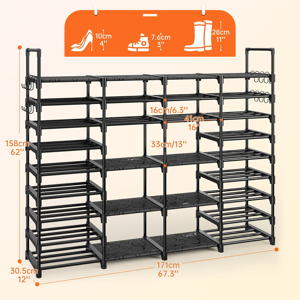 Stackable Shoe Rack & Entryway Storage Shelf