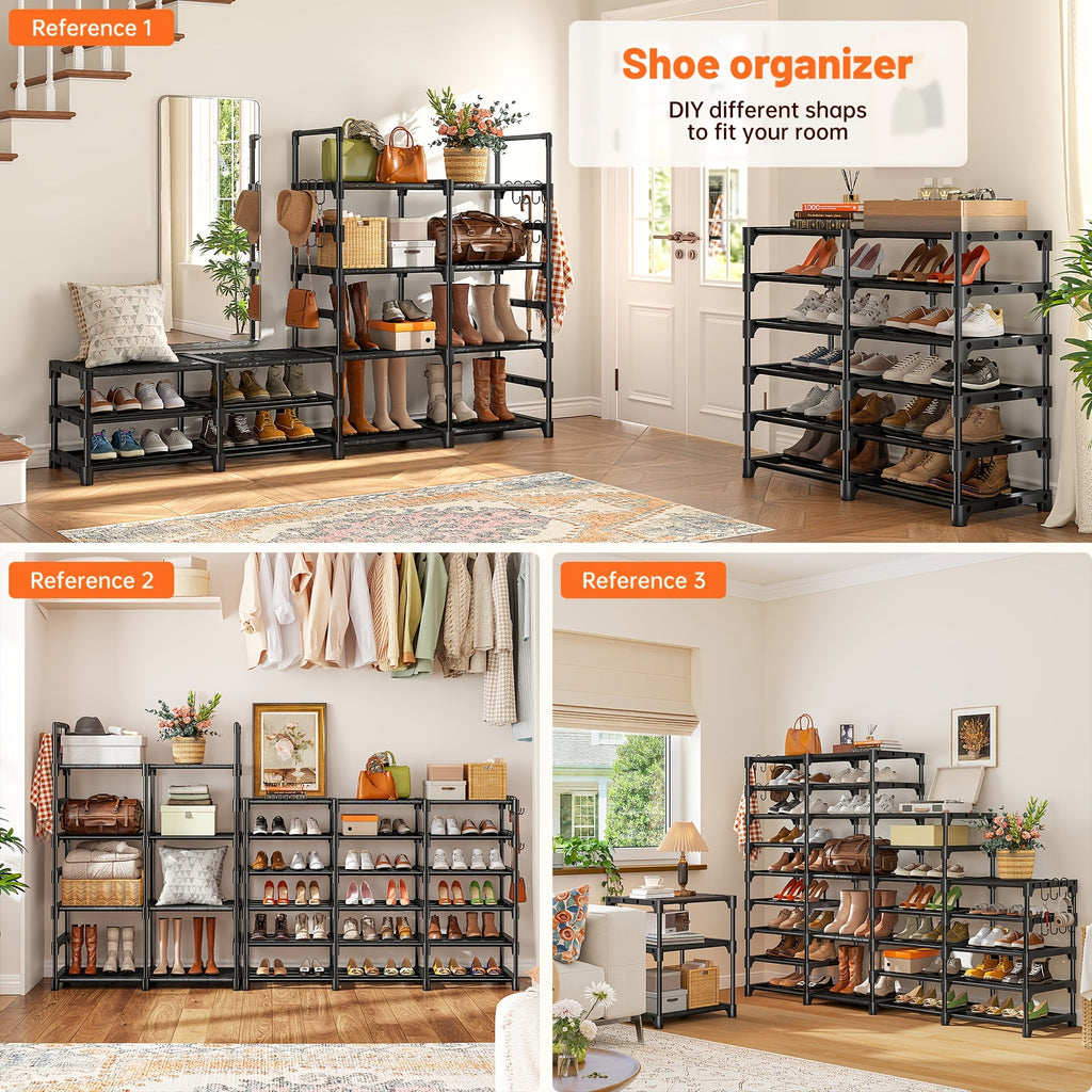 Stackable Shoe Rack & Entryway Storage Shelf