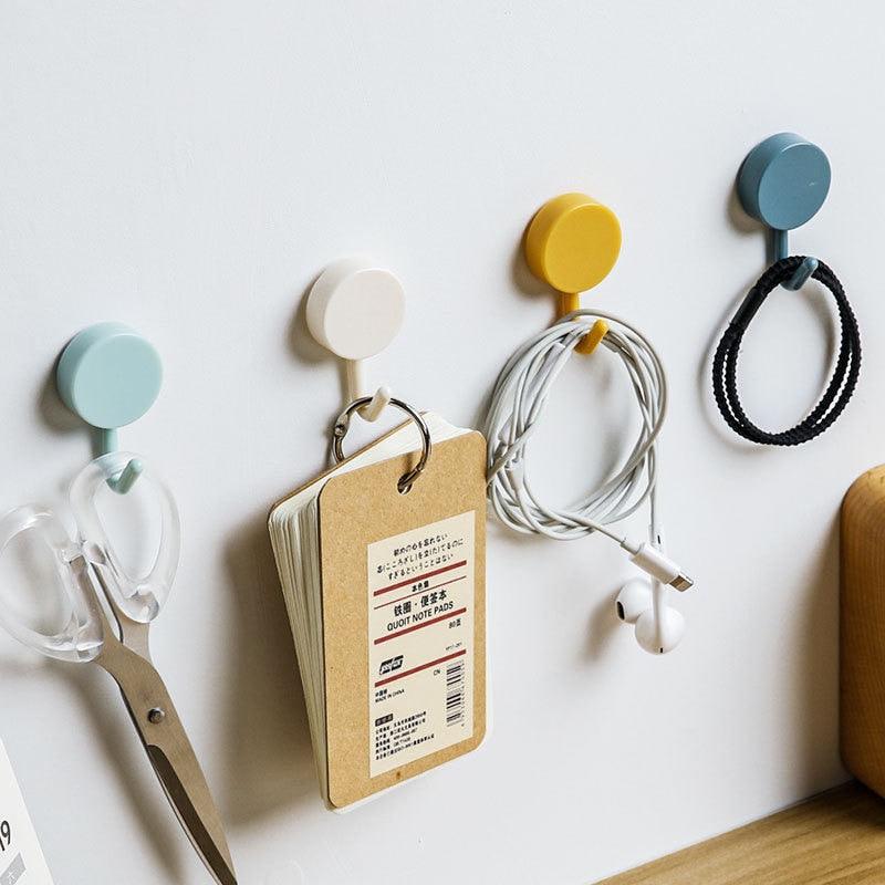 10-Pack Self-Adhesive Wall Hooks