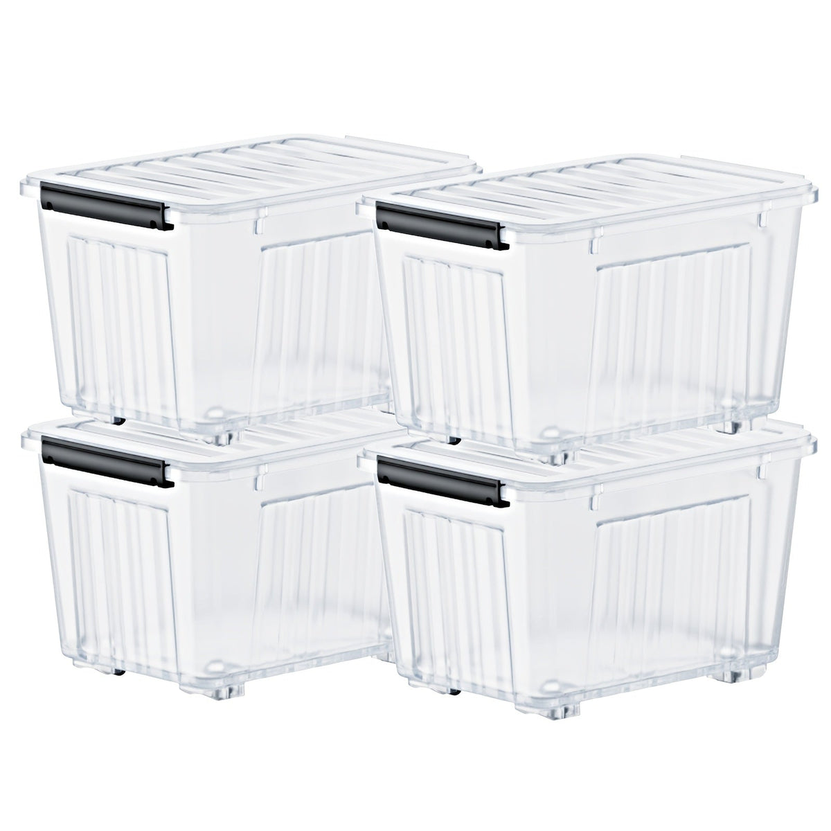 Heavy-Duty Rolling Storage Bins with Lids – 72/97 QT