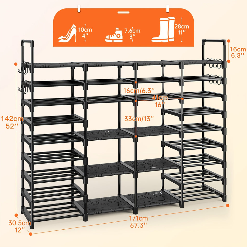 Stackable Shoe Rack & Entryway Storage Shelf