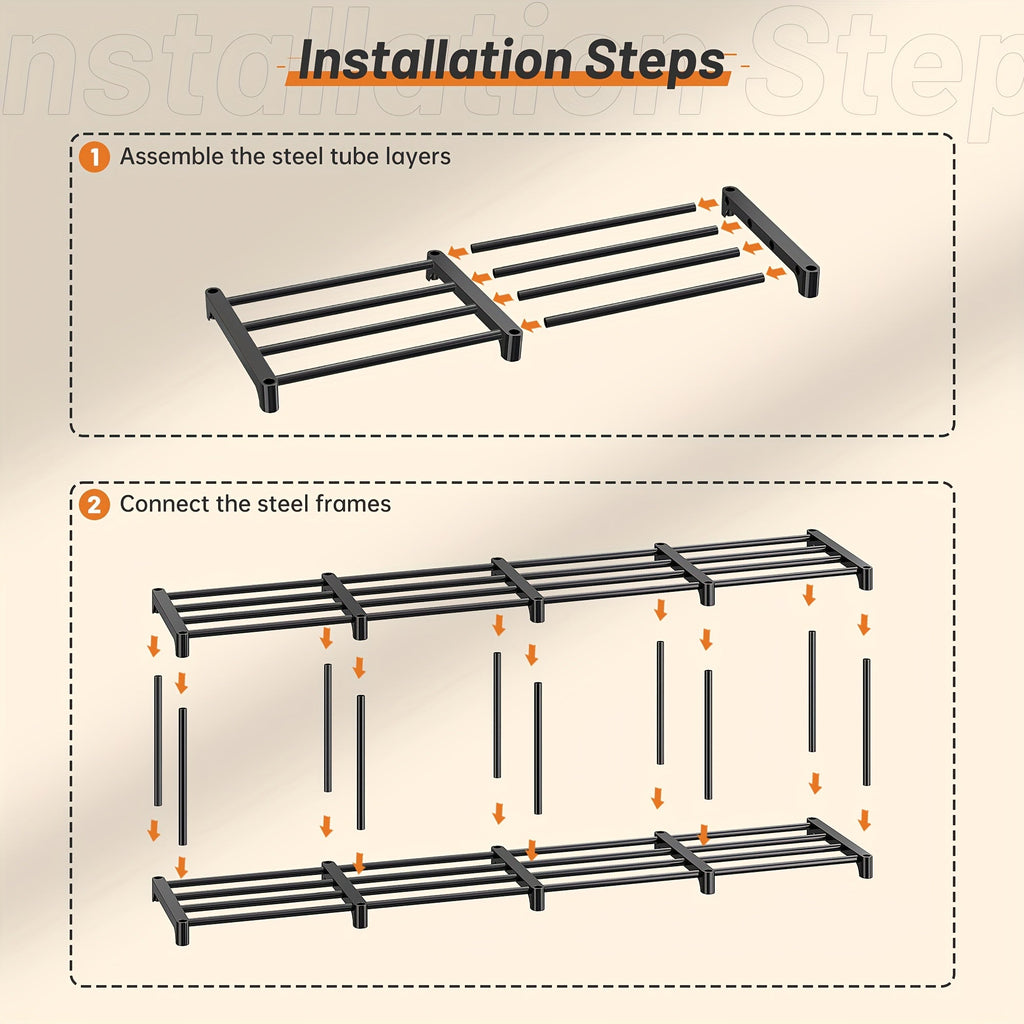Stackable Shoe Rack & Entryway Storage Shelf