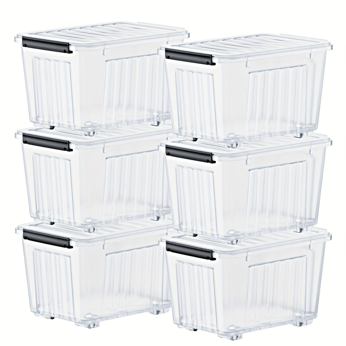 Heavy-Duty Rolling Storage Bins with Lids – 72/97 QT