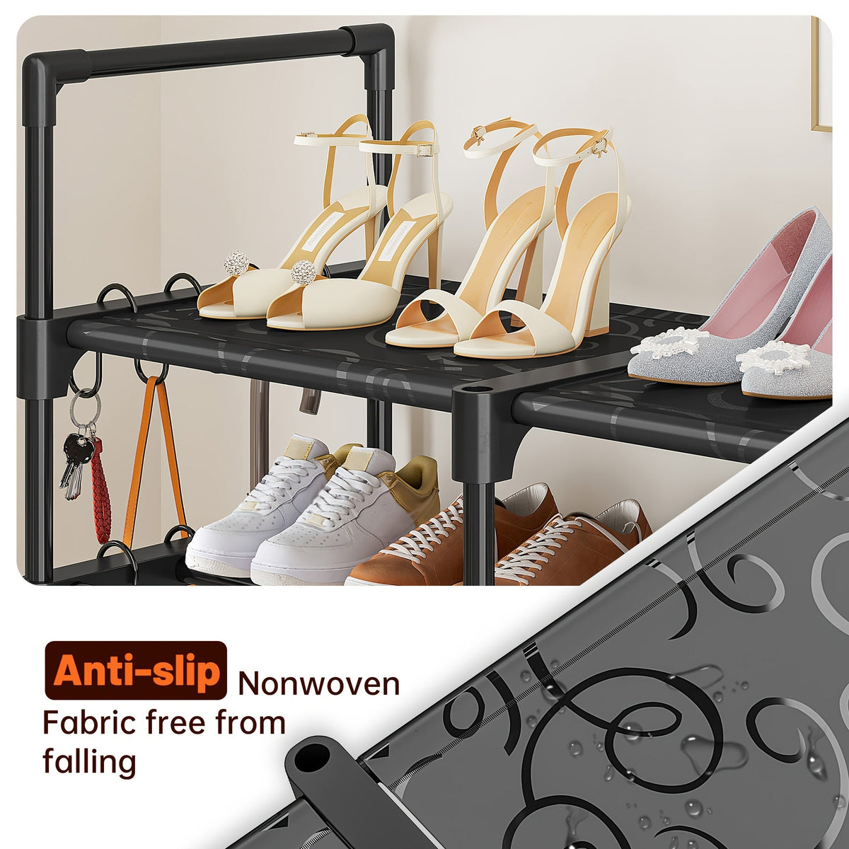 Stackable Shoe Rack & Entryway Storage Shelf
