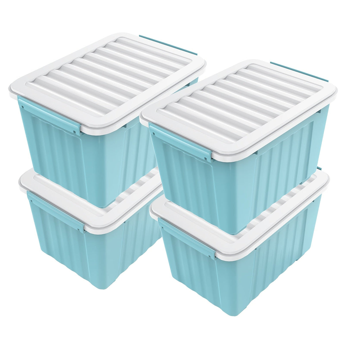Heavy-Duty Rolling Storage Bins with Lids – 72/97 QT