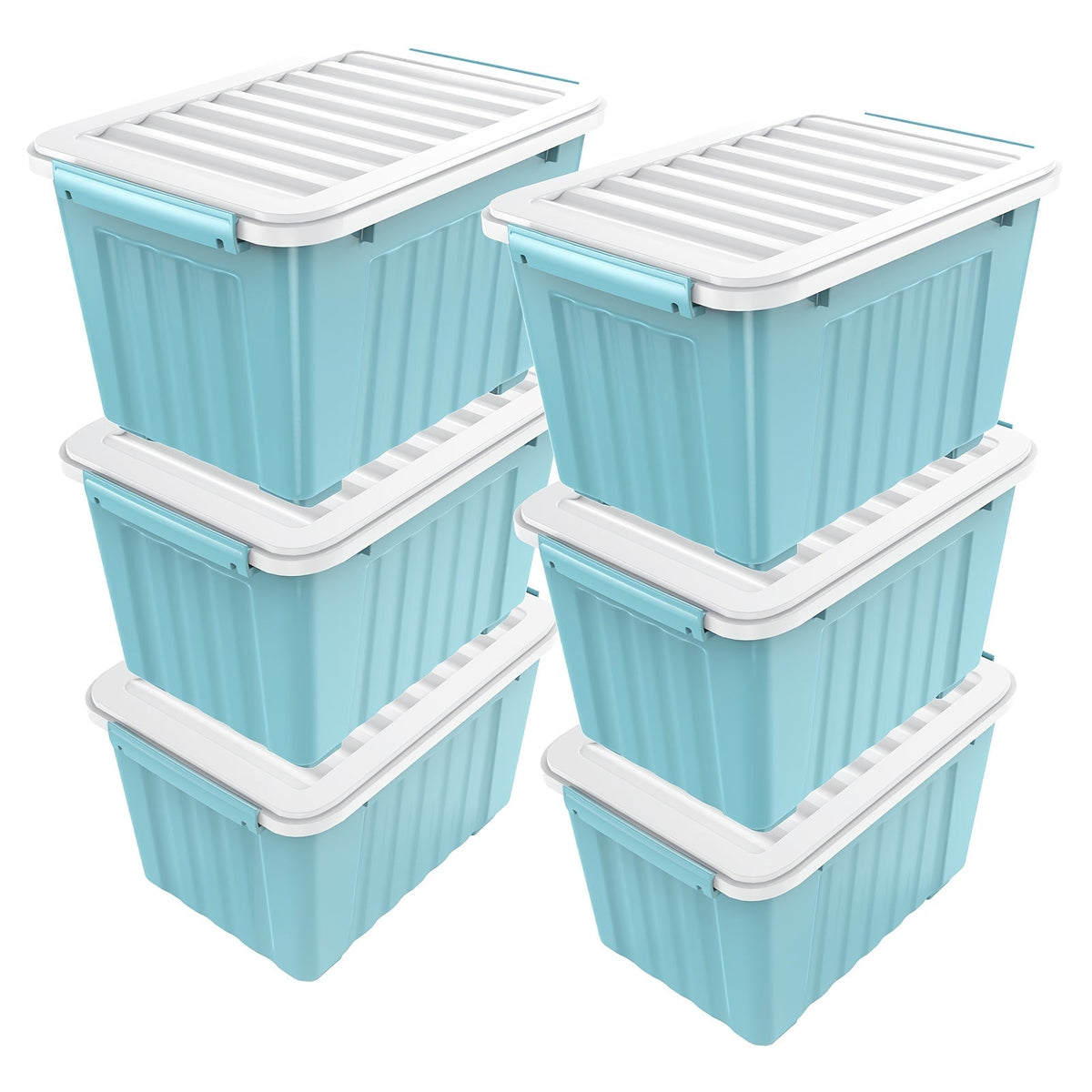 Heavy-Duty Rolling Storage Bins with Lids – 72/97 QT