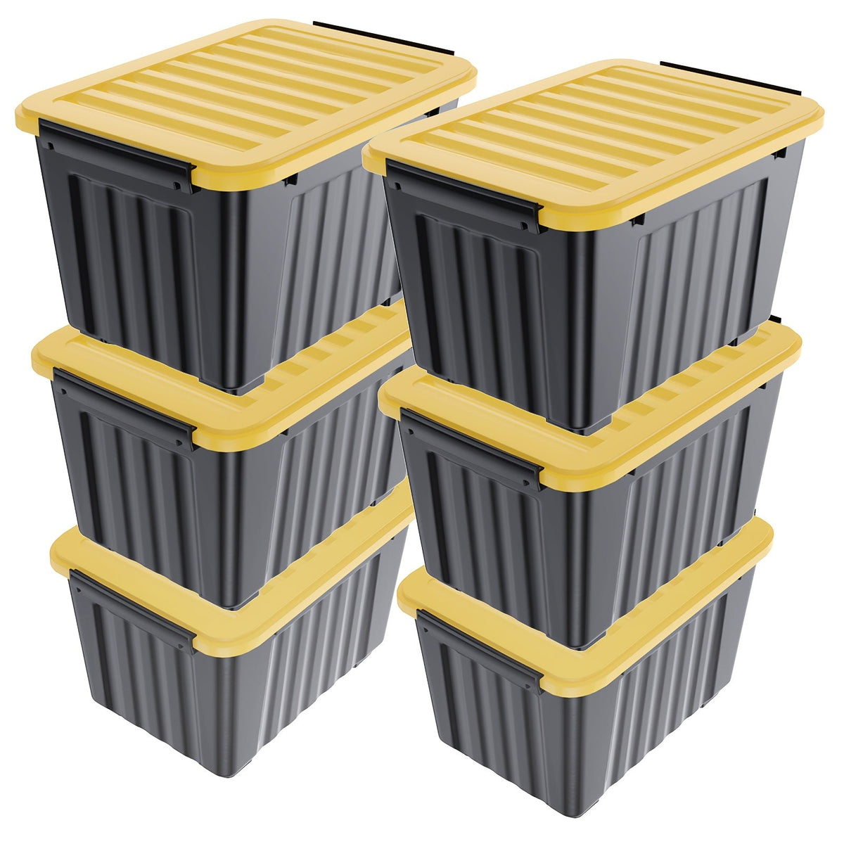 Heavy-Duty Rolling Storage Bins with Lids – 72/97 QT