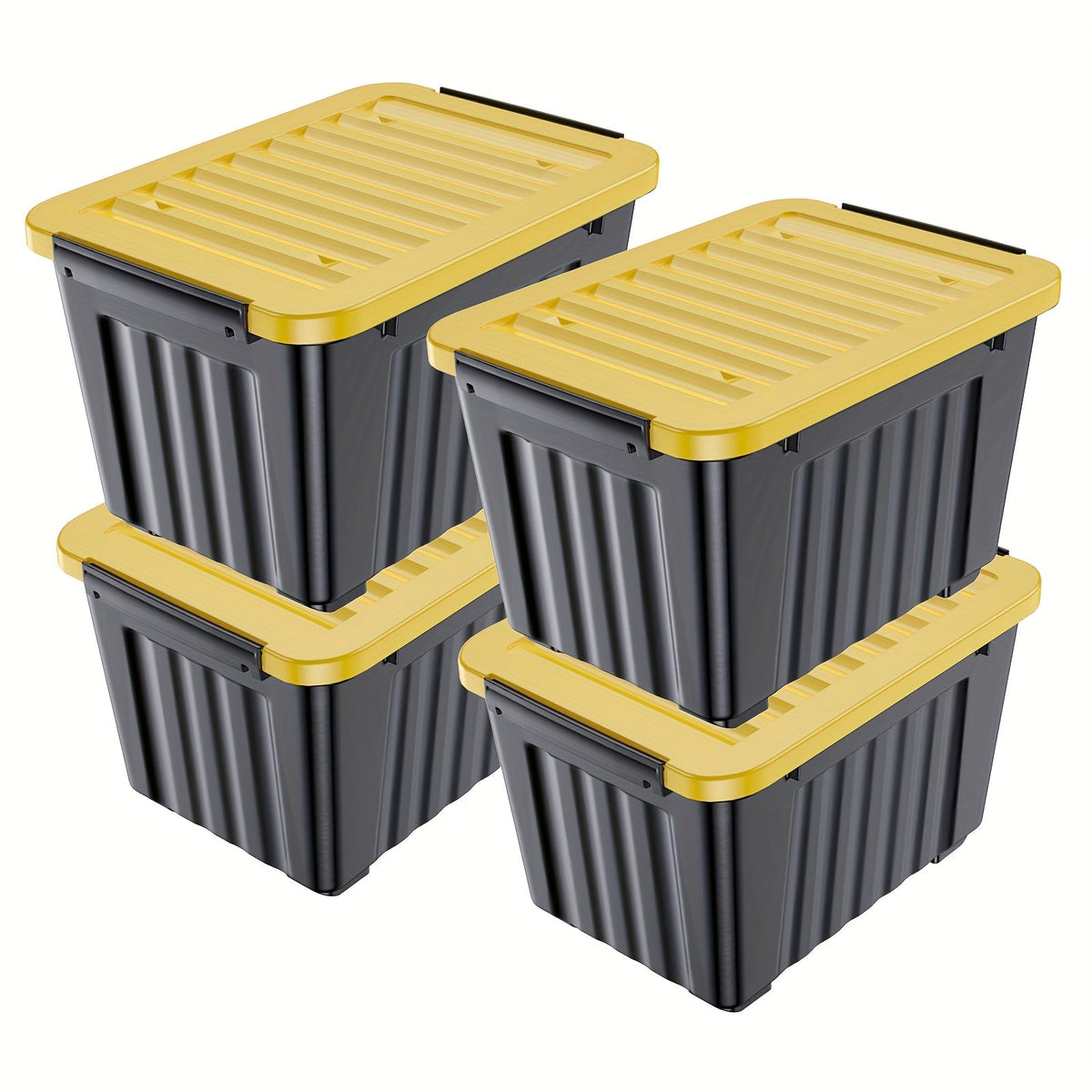 Heavy-Duty Rolling Storage Bins with Lids – 72/97 QT
