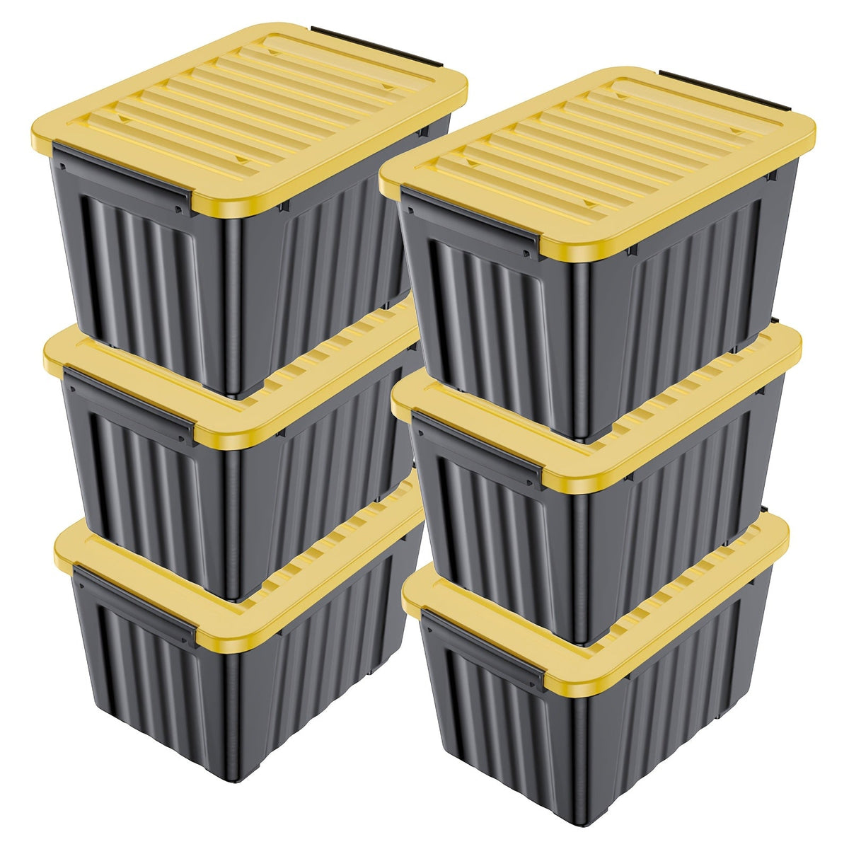Heavy-Duty Rolling Storage Bins with Lids – 72/97 QT