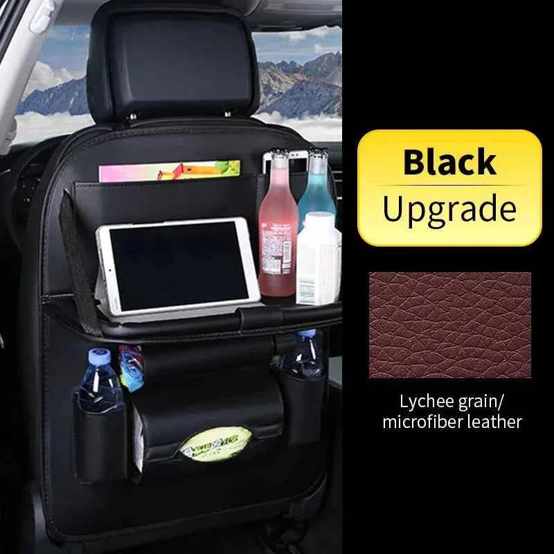 Car Back Seat Organizer with Foldable Tray