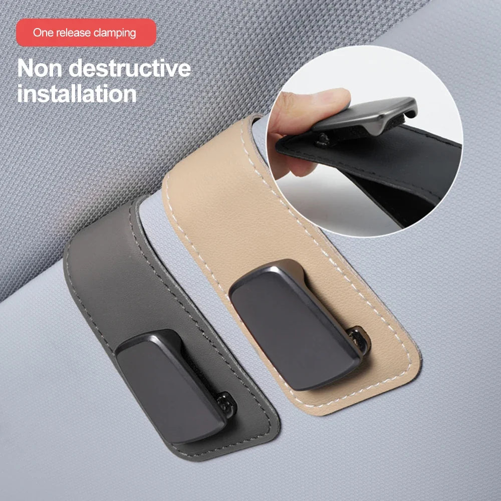 Car Sun Visor Sunglasses & Card Holder