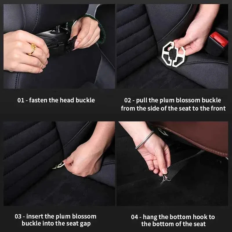 Car Back Seat Organizer with Foldable Tray
