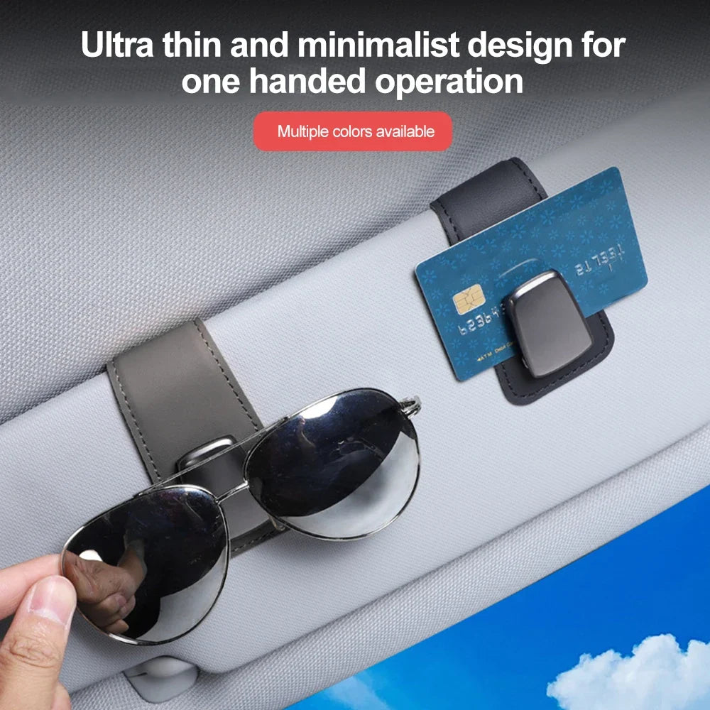 Car Sun Visor Sunglasses & Card Holder