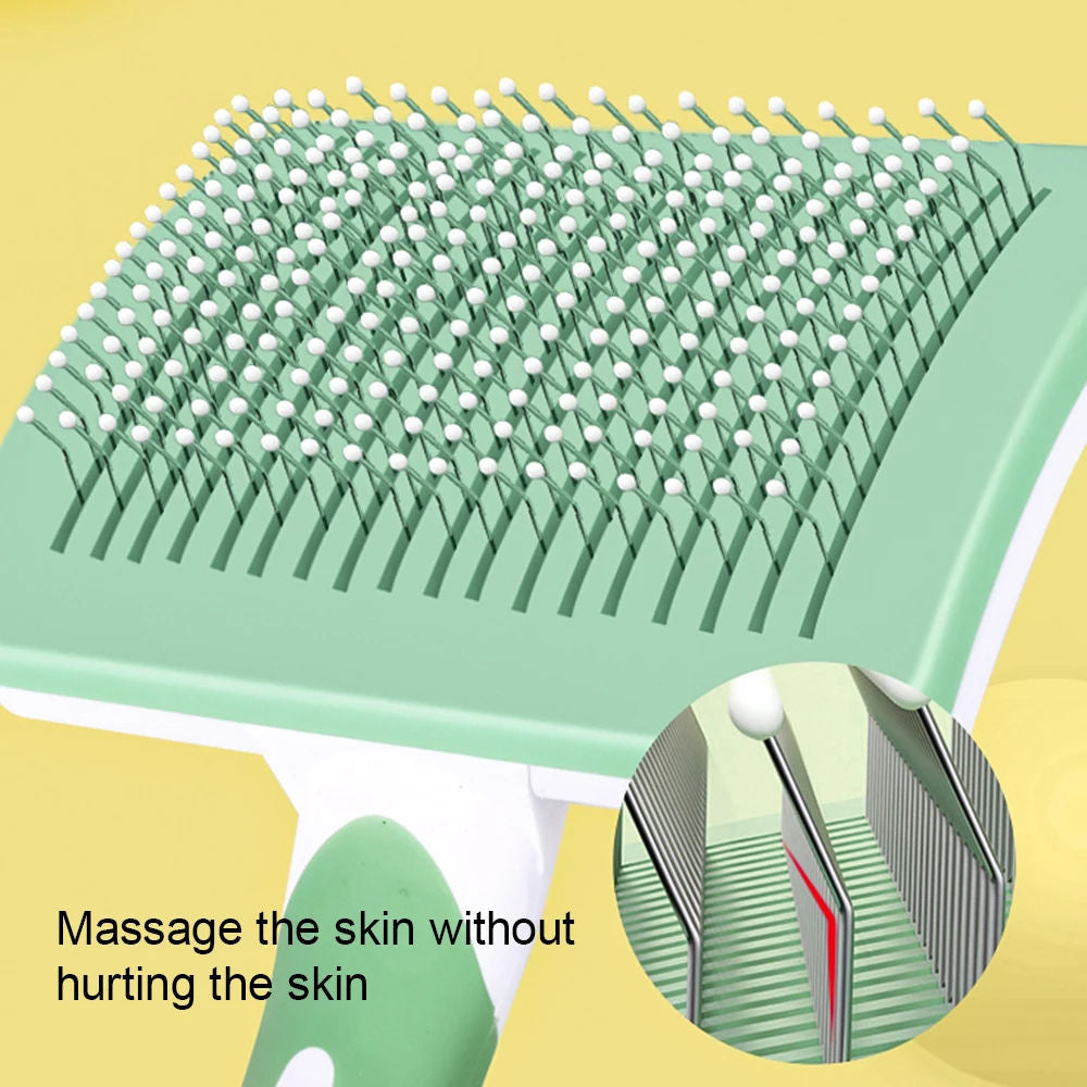 One-Click Self-Cleaning Slicker Brush