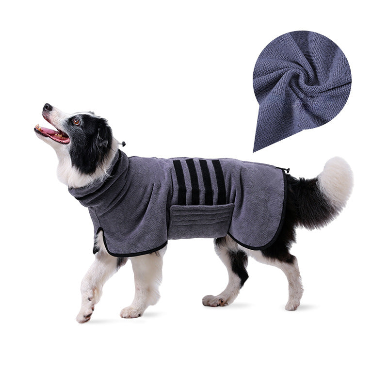 Absorbent Dog Bathrobe & Drying Towel