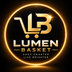 Lumen Basket black and gold logo